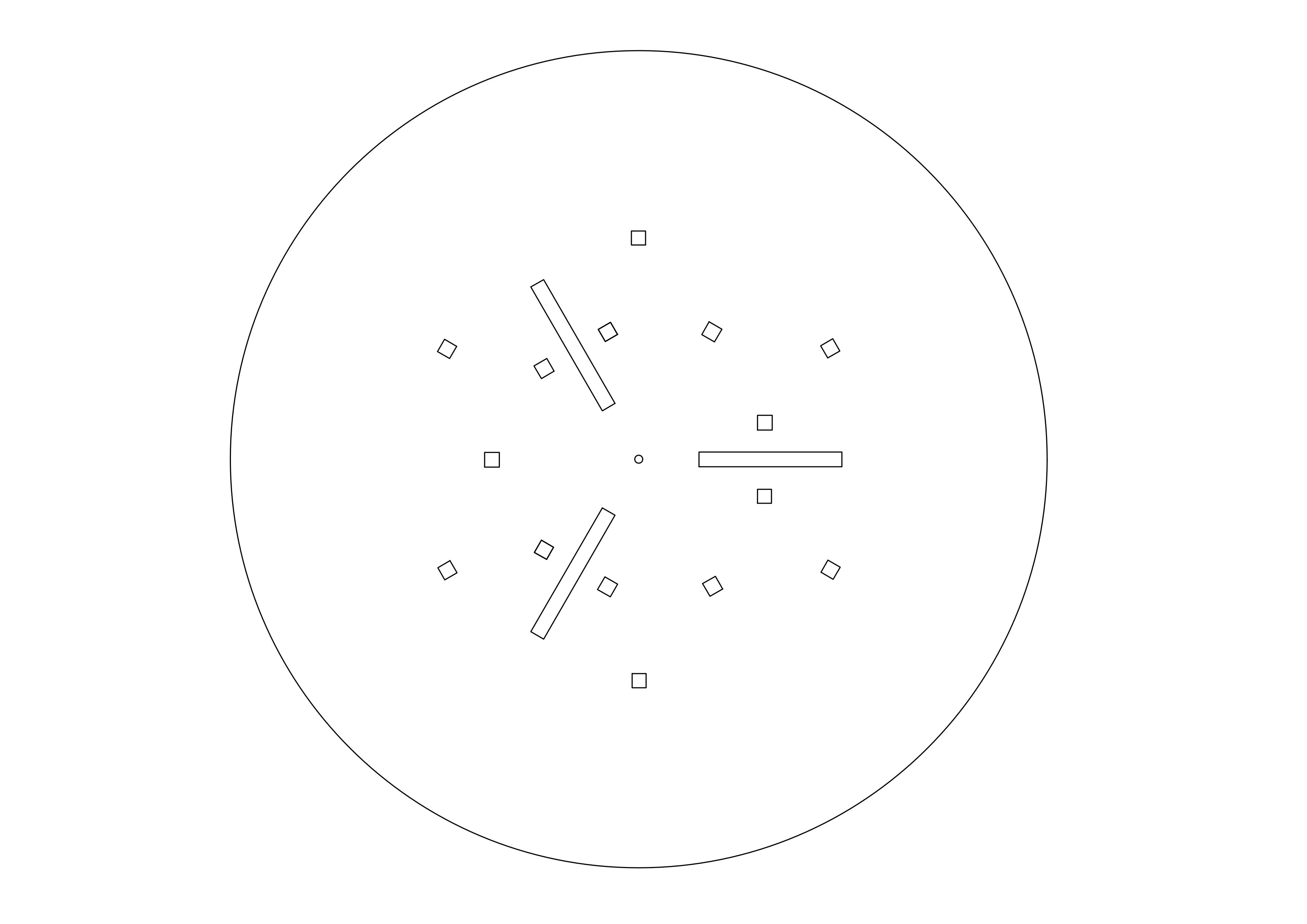 Bovenaanzicht technische tekening